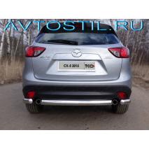 CX-5 Защита задняя овальная короткая центральная 75х42 мм нержавейка
