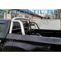 L200 Дуга на кузов труба 76 мм с решеткой 16 мм нержавейка