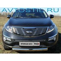 Sportage 2014 Решётка радиатора нижняя 12 мм нержавейка