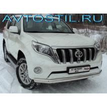 Captiva 2012 Защита переднего бампера труба двойная 60/42 мм нержавейка