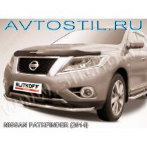 Pathfinder Защита переднего бампера труба d57 нержавейка
