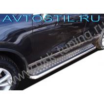 Touareg Пороги 53 мм с накладным листом