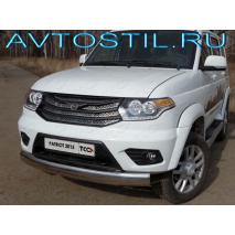 Uaz Patriot Защита передняя нижняя овальная 120х60 мм нержавейка
