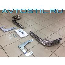 Land Cruiser 100 Задняя защита углы двойные 70/42 мм нержавейка