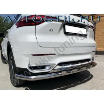F7X F7 Защита заднего бампера труба с углами и перемычками d60/42 нержавейка