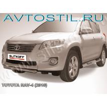 RAV4 Защита переднего бампера труба d60 короткая нержавейка