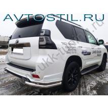 Onyx Защита заднего бампера уголки двойные 60/42 мм нержавейка