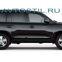 Land Cruiser 200 Молдинги на двери черные с хромом