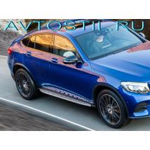 GLС C253 Coupe 2016 Пороги подножки площадки OEM Style