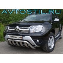 Duster Защита передняя кенгурин с вставкой 60/75 мм нержавейка