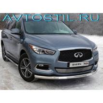 QX60 2016 Накладка на решетку радиатора 16 мм нержавейка без круизконтроля