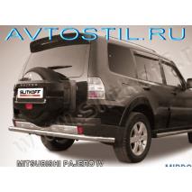 Pajero 4 Защита заднего бампера труба d76 нержавейка