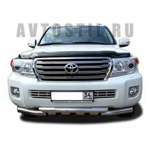 Land Cruiser 200 Защита переднего бампера 76 мм с клыками 4 шт нержавейка G