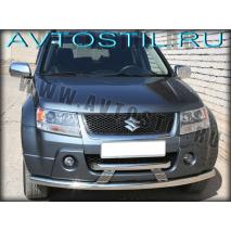 Grand Vitara Передняя защита труба двойная 60 мм нержавейка