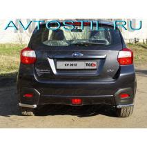 SUBARU XV 2012-2016 Защита задняя уголки длинные 42 мм нержавейка