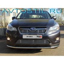 SUBARU XV 2012-2016 Решётка радиатора верхняя 12 мм нержавейка