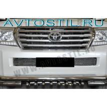 Land Cruiser 200 2012 Накладка на решетку в бампер нержавейка