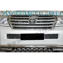 Land Cruiser 200 2012 Накладка на решетку в бампер нержавейка