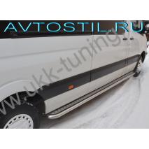 Sprinter 2006-2017 Порог площадка труба с листом 53 мм длинная база 1 шт правый
