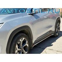 TOYOTA Rav-4 2000 Кенгурятник передняя защита дуга низкая с клыками нержавейка 76 мм