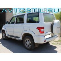 Uaz Patriot Обвод штатного порога труба 53 мм нержавейка