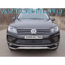 Touareg Защита передняя нижняя кенгурин 60 мм нержавейка