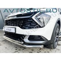 Sportage Защита переднего бампера труба двойная 60/42 мм нержавейка