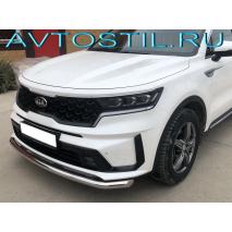 Sorento Защита переднего бампера труба 60 мм нержавейка
