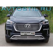 Grand Решетка радиатора 12 мм без круизконтроля нержавейка