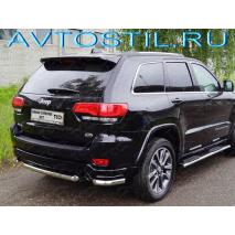 Grand Cherokee 2013 Защита задняя уголки 60 мм нержавейка