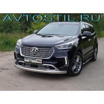 Grand Защита передняя нижняя овальная 75х42 мм нержавейка