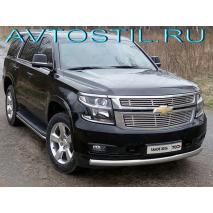 Tahoe Защита передняя нижняя овальная 75х42 мм нержавейка
