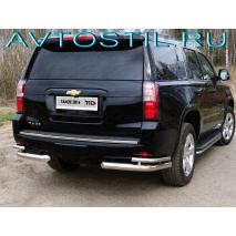 Tahoe Защита задняя уголки двойные 76/42 мм нержавейка