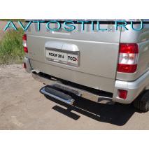 Uaz Patriot PICKUP Задняя подножка овальная 120х60 мм под фаркоп