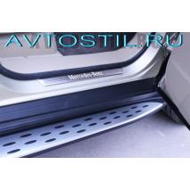 GL-Class X166 2013 Пороги подножки площадки с подсветкой BMW Style