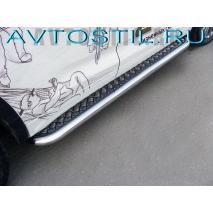 Highlander Пороги труба d60 с листом