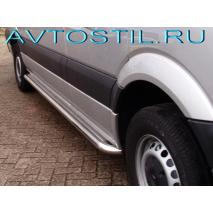 Crafter 2000 Пороги площадки 60 мм с листом короткая, средняя база