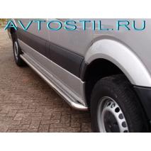 Crafter 2000 Подножки площадки труба 60 мм.с листом нержавейка длинная база