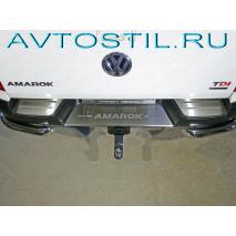 Amarok Накладки на задний бампер надпись Amarok нержавейка