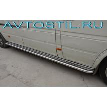 Sprinter 2017 Classic Подножки площадки труба с листом 53 мм средняя база