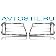 Land Cruiser 100 1998-2004 Хромированные накладки на передние фары