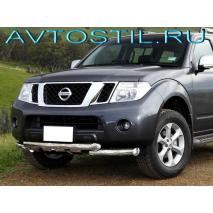 Pathfinder Защита переднего бампера 60/60 мм нержавейка G