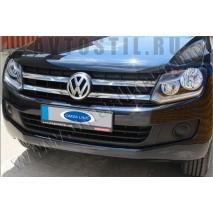 Amarok Накладки на решетку радиатора нержавейка 4 части