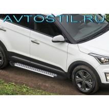 Creta Пороги подножки площадки BMW стиль