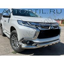 L200 Защита переднего бампера труба 60/60 мм G нержавейка