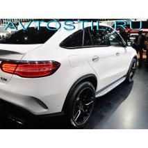 GLE 2015 Coupe Пороги подножки площадки с подсветкой BMW Style