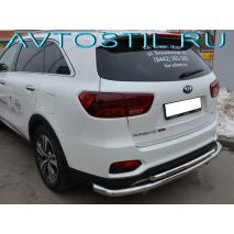 Prime Защита заднего бампера угловая двойная d60/42 нержавейка