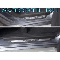 Pajero Sport Накладки на пороги нержавейка лист шлифованный