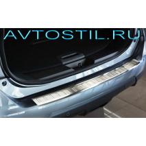 X-Trail Накладка на задний бампер нержавейка с логотипом