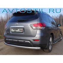 Pathfinder Защита задняя труба овальная 75х42 мм нержавейка